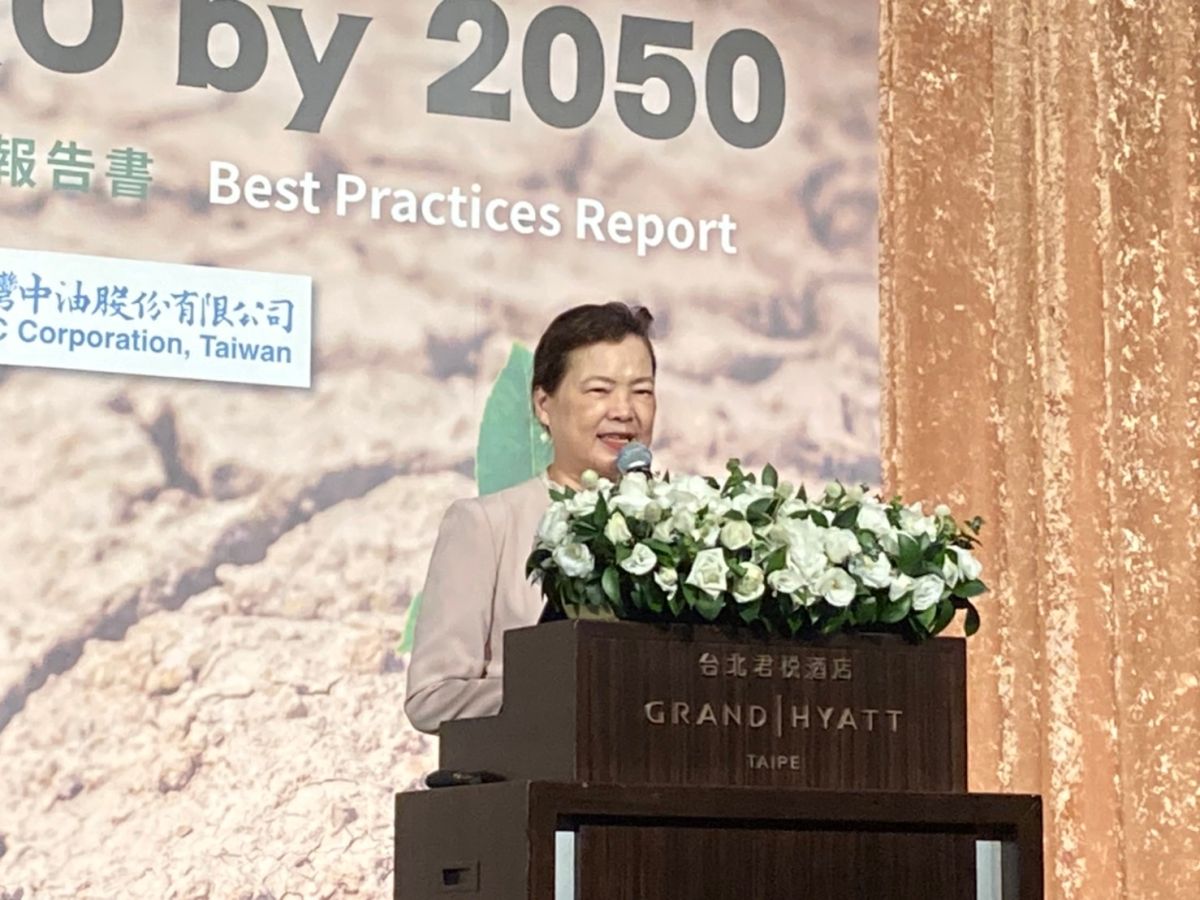 ▲王美花談及供應鏈韌性，強調台灣作為全球重要供應鏈基地，要找到like-minded（意即志同道合）的國家相互合作。（圖／記者鄭妤安攝影）