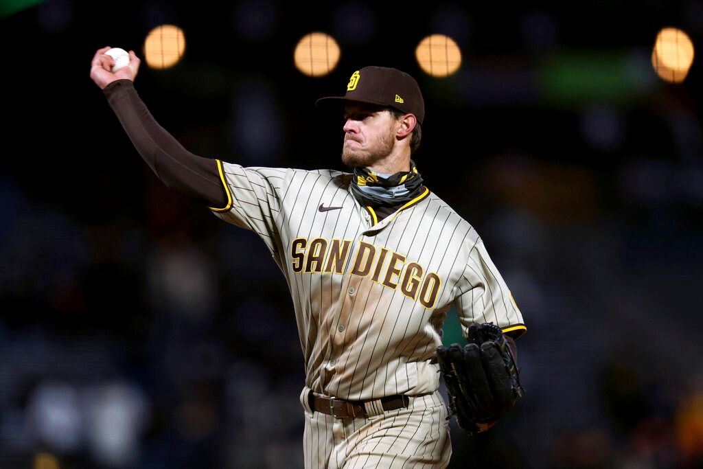 ▲教士隊外野手Wil Myers再度登板投球（圖／美聯社／達志影像）