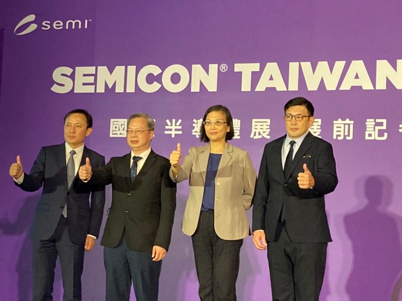 ▲SEMICON Taiwan 2022 國際半導體展將於明（14）日正式登場，並於今（13）日舉行展前記者會。（圖／記者鄭妤安攝影）