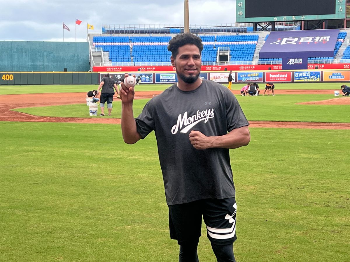 ▲樂天桃猿洋投必贏多(圖/記者簡名杉攝)