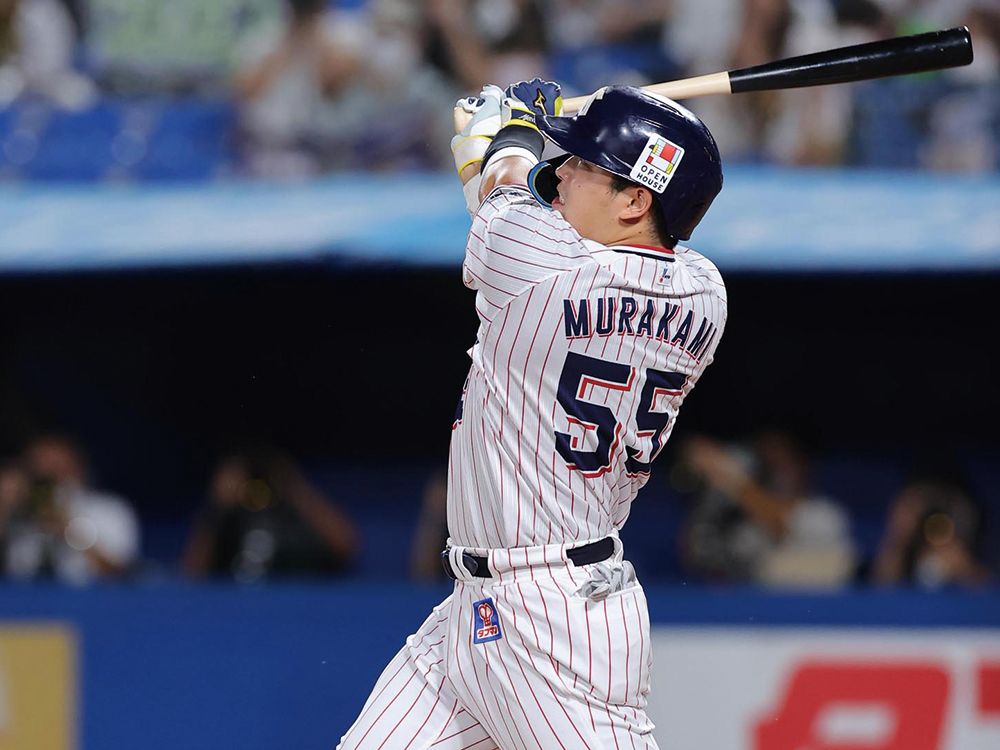 ▲東京養樂多燕子隊主砲村上宗隆(圖取自養樂多燕子官方粉絲專頁)