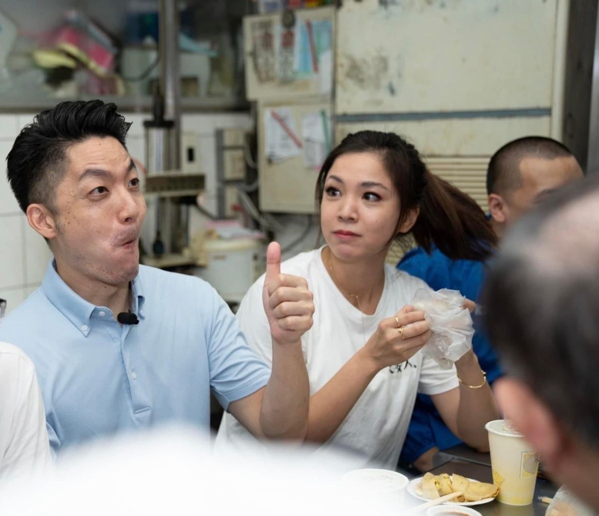 ▲蔣萬安聲稱簽署「不投降承諾書」很白痴，引發論戰。（圖／翻攝自鍾沛君臉書）