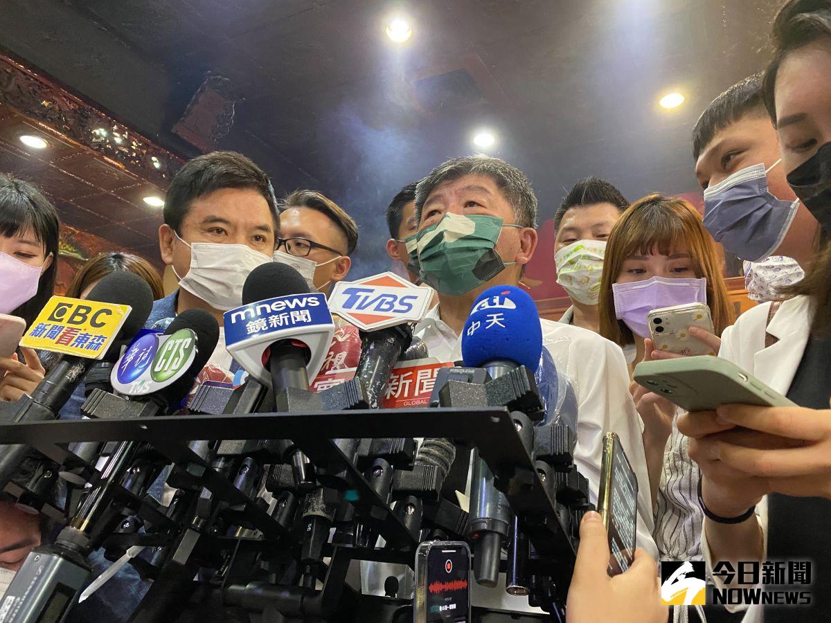 ▲陳時中表示臉書與兒子陳彥安工作內容無關，不用這麼牽拖。（圖／記者陳威叡攝，2022.09.14）