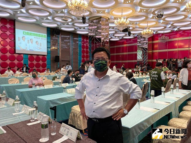 ▲李俊俋說,現任嘉義市長黃敏惠窩在嘉義市發展,不與翁章梁等人聯絡,自己已經當了13年 市長,沒做的事情再多4年,大概也做不起來。(圖/記者黃宣尹攝,2022.09.14)