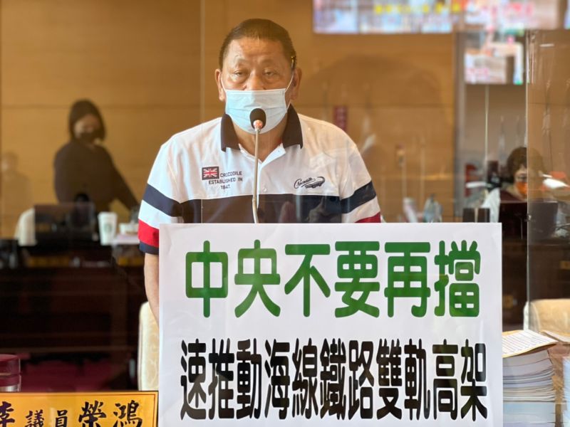 ▲國民黨議員李榮鴻，指台中交通建設停滯的原因就是「中央卡關」。（圖／李榮鴻提供，2022.09.14）