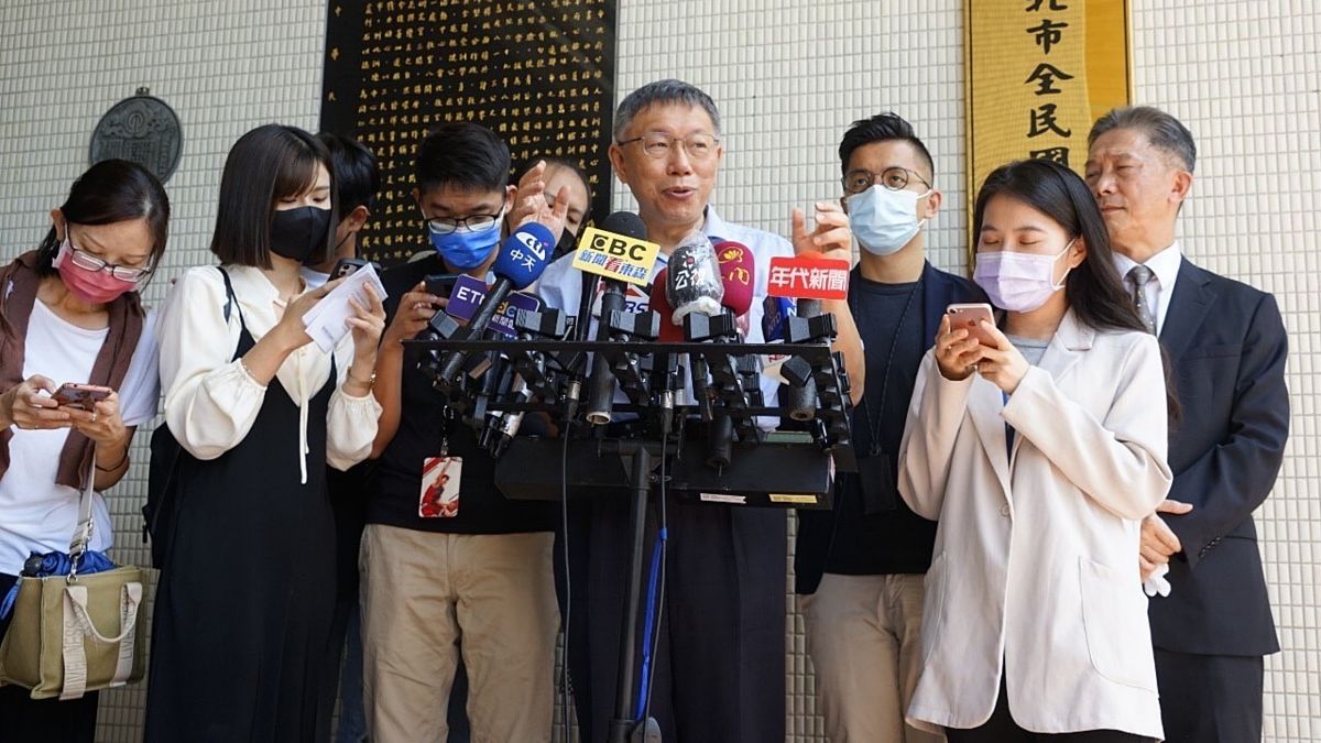 ▲針對「保台不需抗中」的說法遭到林飛帆批評失敗主義，台北市長柯文哲15日回應，反酸林飛帆「我就最討厭那種每天喊口號，什麼事情都不做的。」（圖／台北市政府提供）