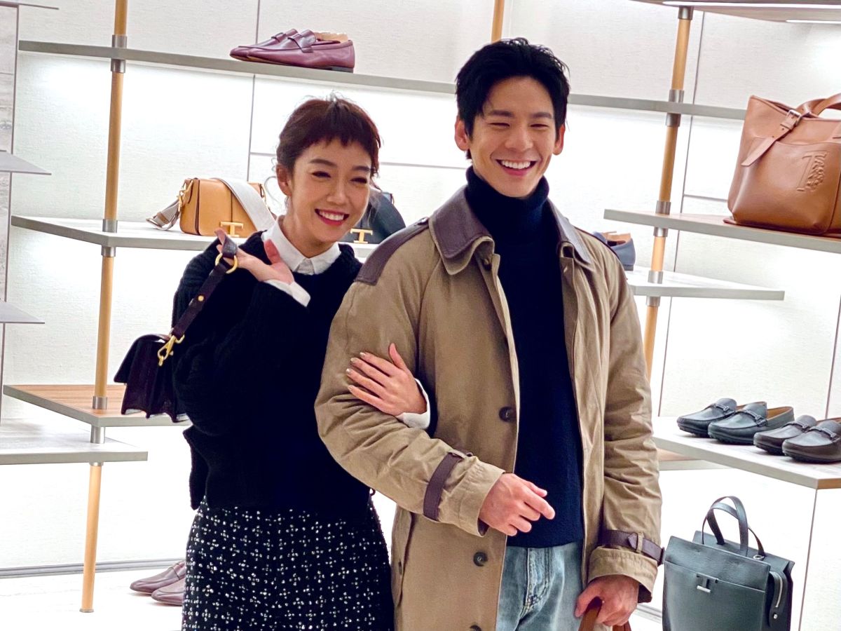 ▲義大利精品品牌TOD'S於台北微風南山開設全新概念店，邀來藝人林柏宏、大霈李霈瑜開幕站台，以《阮三个3》入圍金鐘獎「益智及實境節目獎」主持人獎的林柏宏，邁向影視歌三棲全能。（圖／記者蕭涵云攝）