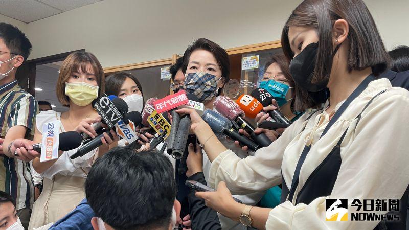▲台北市長參選人黃珊珊表示，不覺得陳時中靠免治馬桶跟盜圖，可以拿到年輕人的票。（圖／記者丁上程攝，2022.09.15）