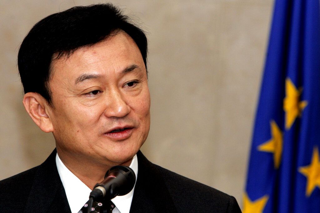 ▲流亡海外多年的泰國前總理塔克辛，於22日返回泰國，同一天將舉行新總理選舉。資料照。（圖／美聯社／達志影像）