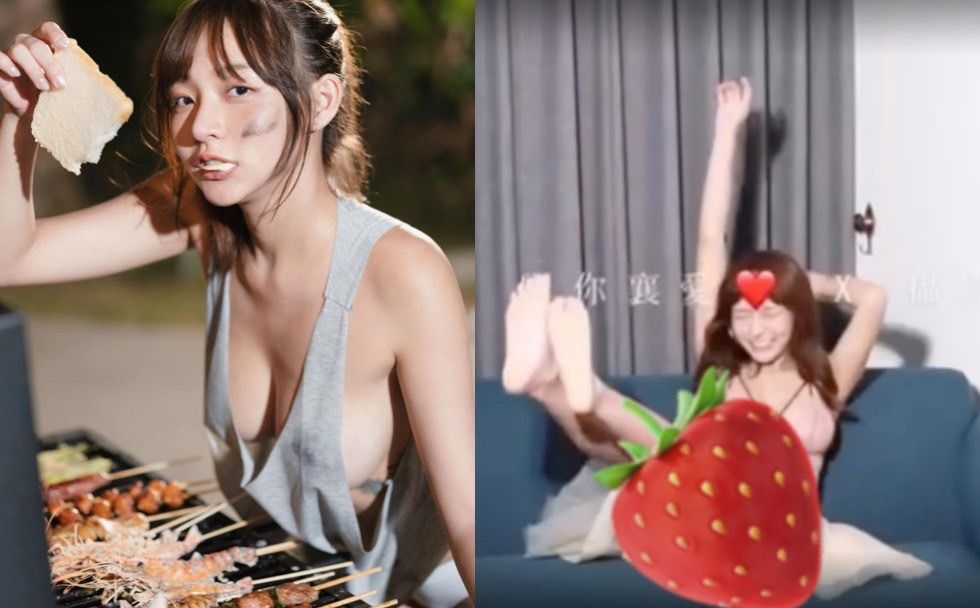 ▲「樂天女孩」林襄14日晚間在IG發限時動態，意外露出「裙底風光」，走光畫面讓人眼睛不知該往哪擺。（圖／翻攝自林襄IG）