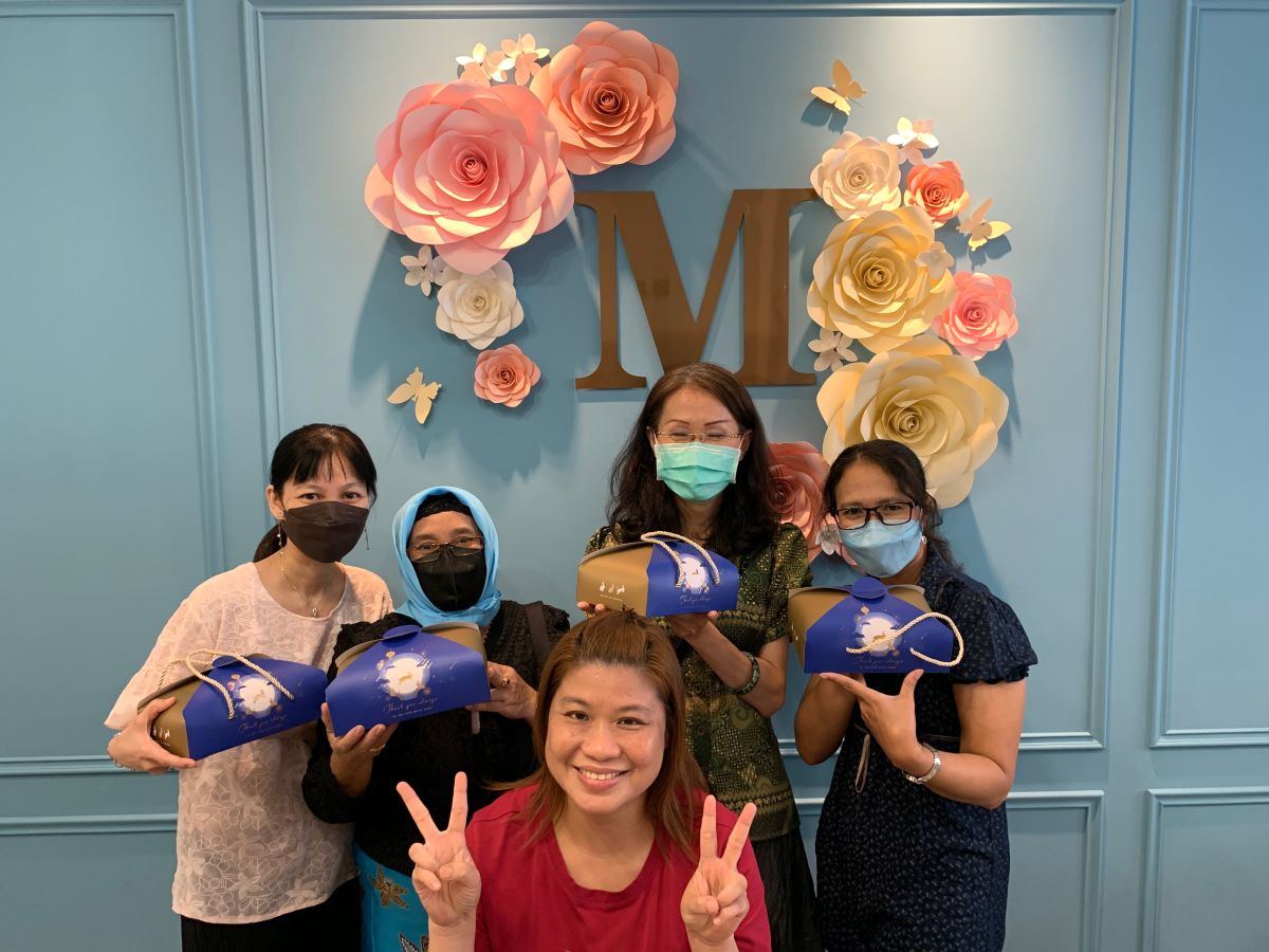 ▲移民署基隆市服務站辦理「中秋多元文化宣導」慶祝活動。（圖／移民署提供）