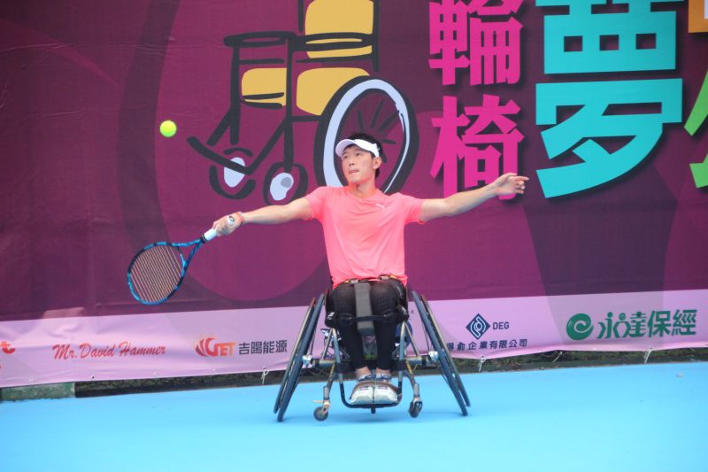 ▲台灣選手唐兆漢（輪椅網球協會提供）