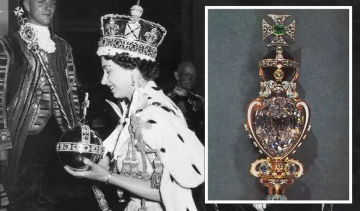 ▲南非最近出現連署，要求英國王室歸還鑲嵌在君主權杖上的「大非洲之星」（Great Star of Africa）等鑽石，放回南非的博物館展示，已有超過6000人參與連署。（圖／翻攝自每日快報）