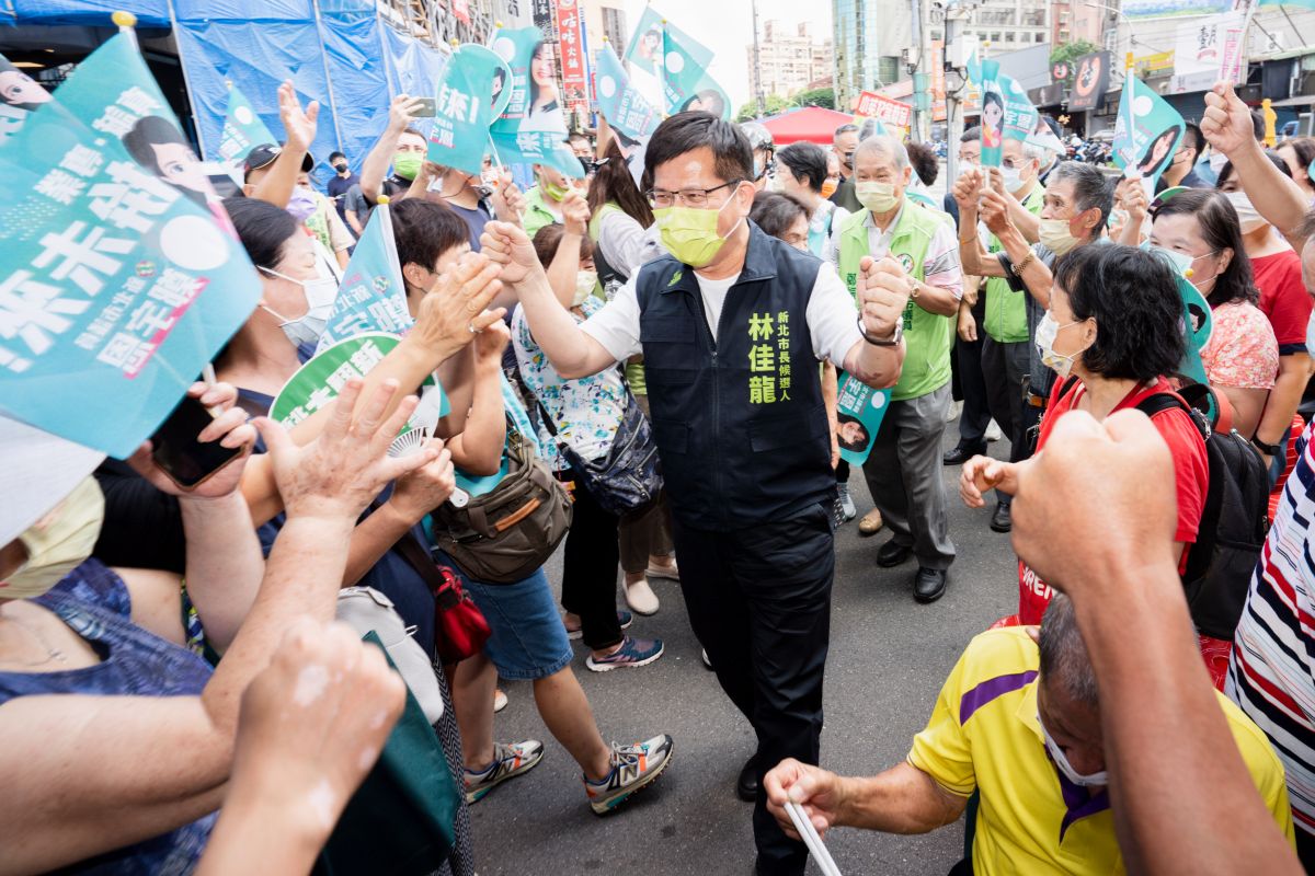 ▲林佳龍表示，真正的民調就是投票當天，希望能夠爭取最後勝利。（圖／林佳龍辦公室提供）