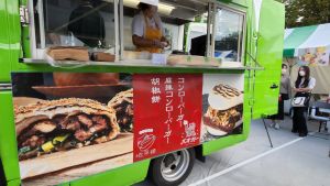 ▲刈包、胡椒餅在日本少見，是TAIWAN PLUS生活節的人氣美食，一到下午就完售了。（圖／記者李琦瑋攝，2022.09.17）