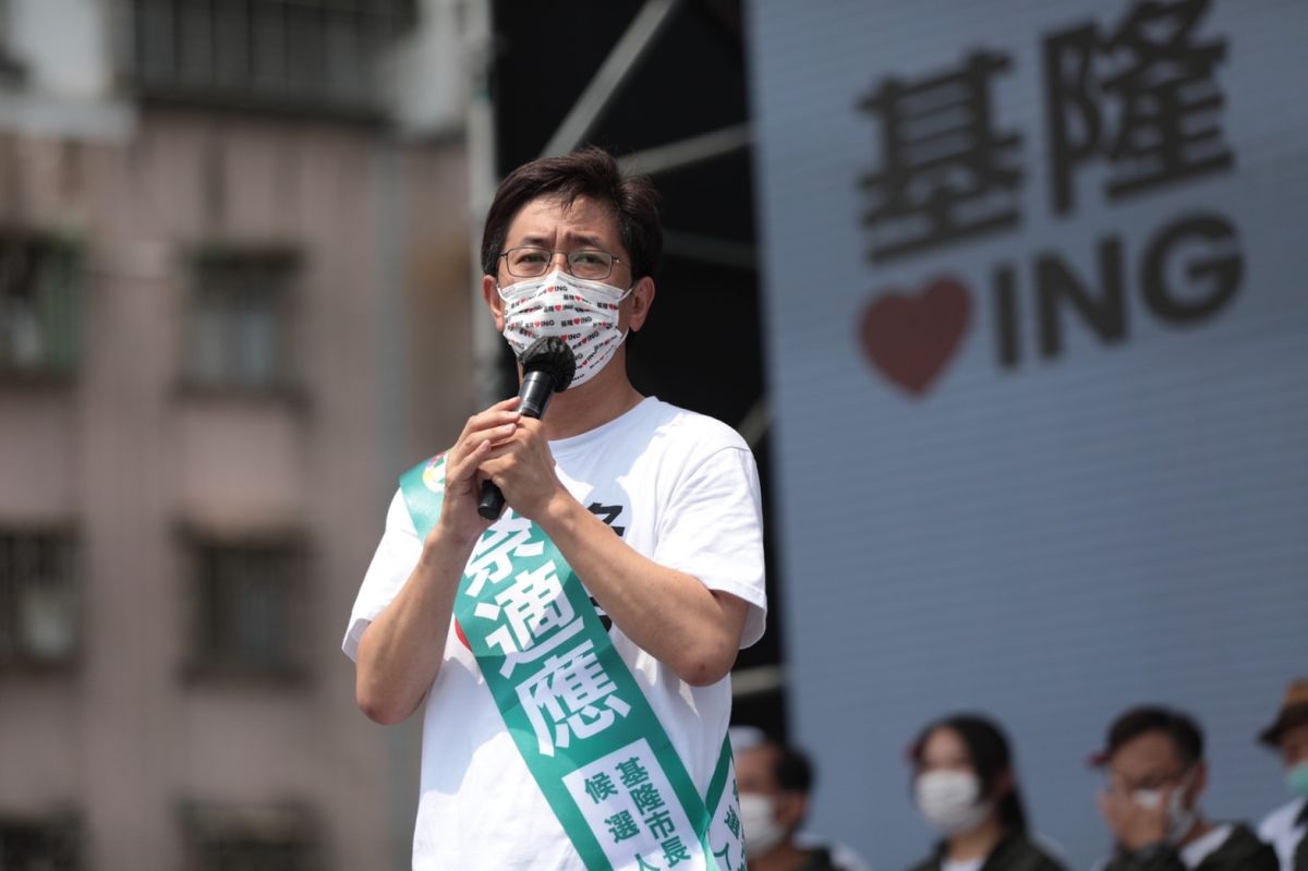 ▲蔡適應說，（圖／民進黨提供）