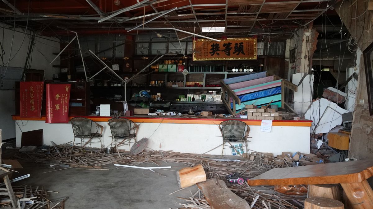 ▲花東連日強震，六十石山雲閩農莊遭重創。20220919。康仲誠攝