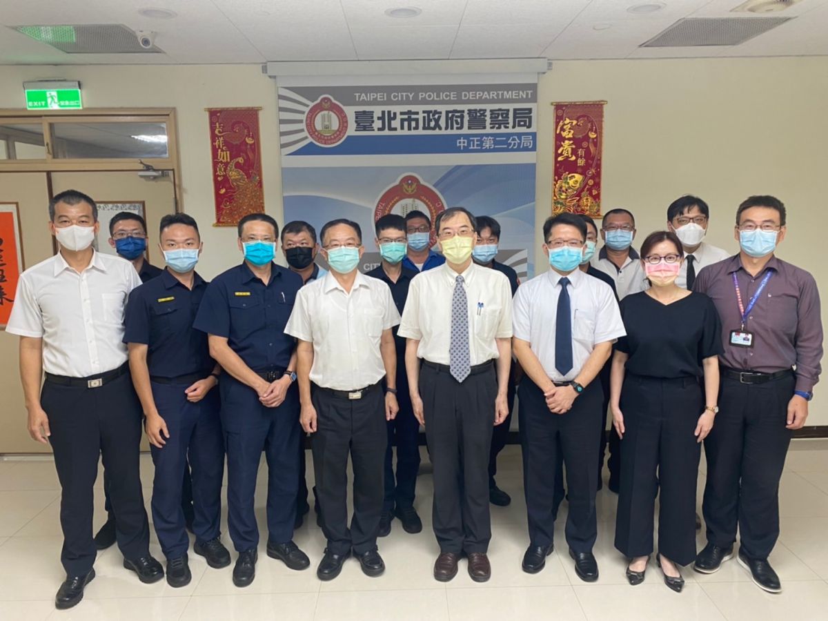 ▲台北地檢署檢察長林邦樑19日率隊赴中正二分局與基層員警座談（圖／北檢提供）