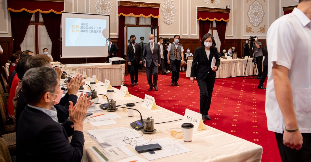 ▲蔡英文表示，政府要持續揭露過去原住民族重大歷史事件真相，也讓多元史觀真正成為台灣社會共享的重要資產。（圖／總統府提供）