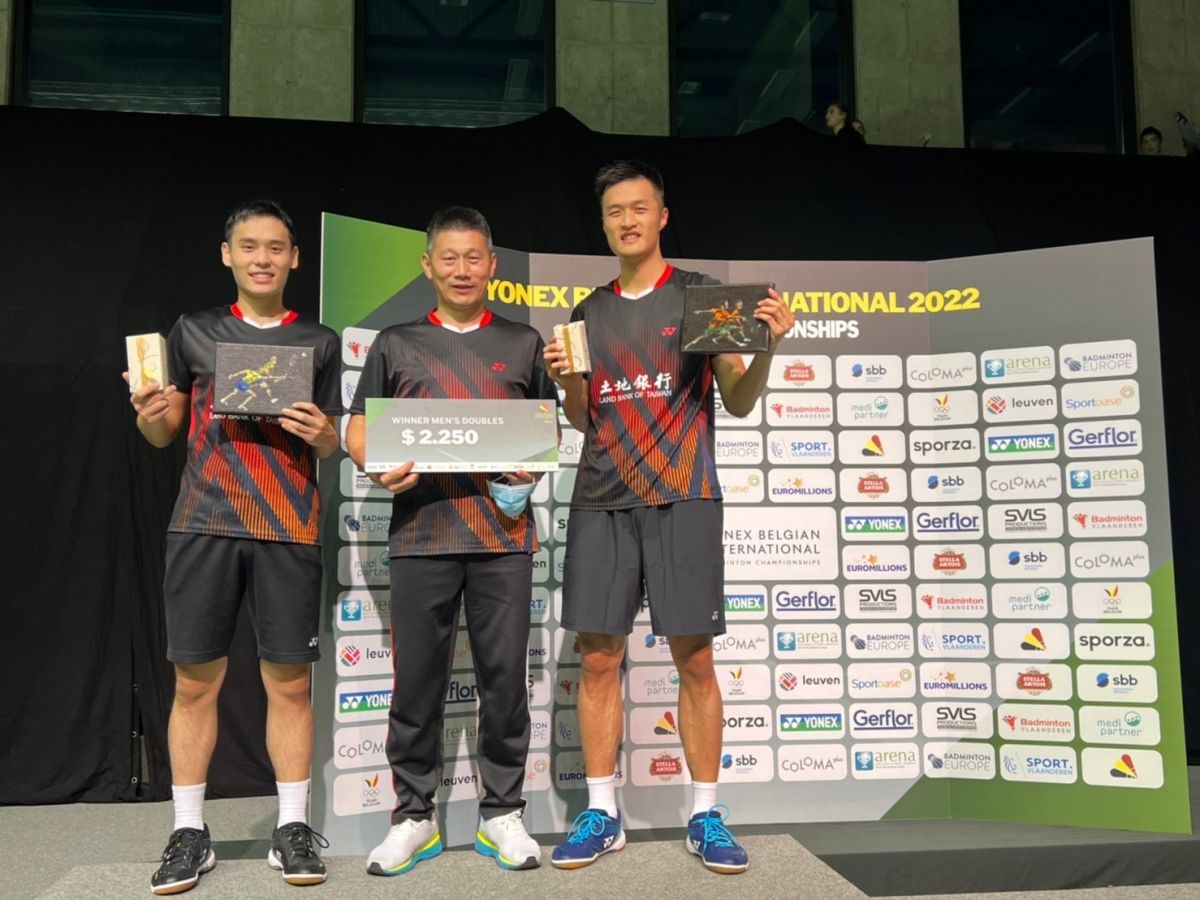 ▲柏禮維/張課琦奪合拍首冠。官方提供