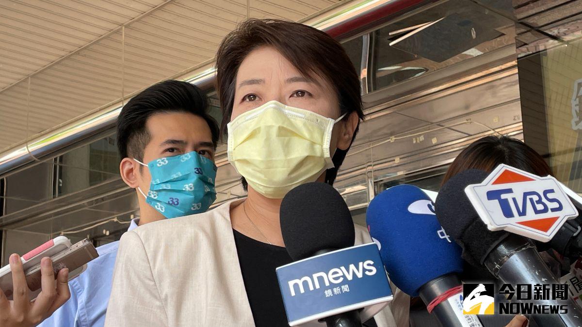 ▲針對柯文哲形容高虹安就像「惡霸流氓要性侵一個女生，女生為了抵抗咬他一口，結果現在每個人都說妳為什麼咬人？」的說法，黃珊珊也為柯文哲緩頰，直言「邏輯是對的但比喻失當。」（圖／記者丁上程攝，2022.09.22）