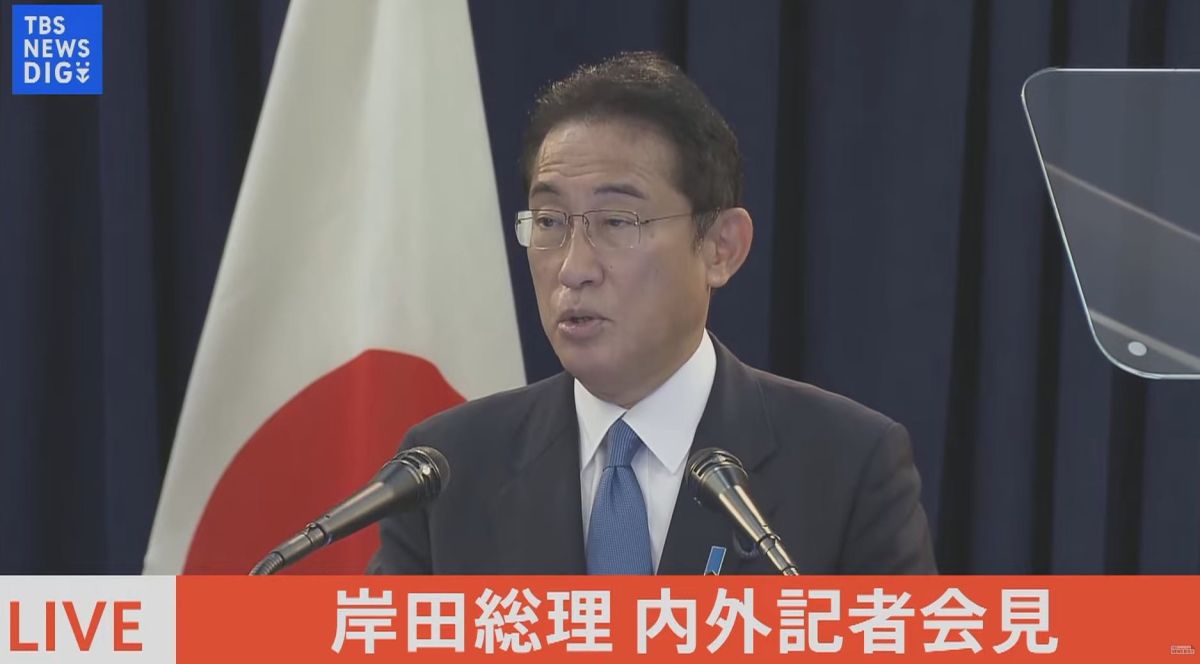 ▲日本共同社10月8日及9日所做最新民調指出，首相岸田文雄內閣支持率續跌至35%，較上次在9月調查下滑5.2個百分點；不支持率也上升到48.3%，較9月增加1.8個百分點。（圖／翻攝畫面）