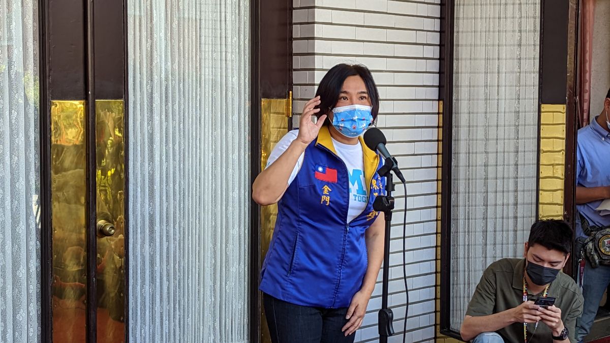 ▲國民黨立委陳玉珍有聯繫到二膽兵家屬。（圖／鄭宏斌攝）