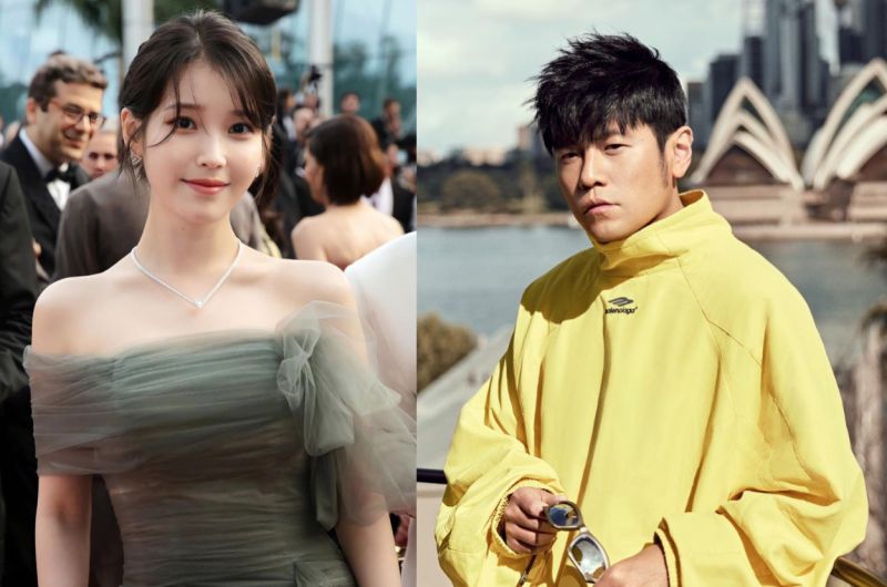 ▲南韓「國民妹妹」IU(李知恩)曾透露自己很喜歡天王周董「周杰倫」,還大讚「真的很帥氣」。(圖/翻攝自IU、周杰倫IG)