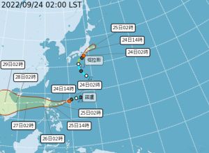 ▲歐洲模式(ECMWF)模擬顯示， 週末(24、25日)受東北風及「輕颱諾盧」外圍的水氣影響，北部、東半部降雨漸趨明顯，大台北山區、東北部有較大雨勢。（圖／中央氣象局）