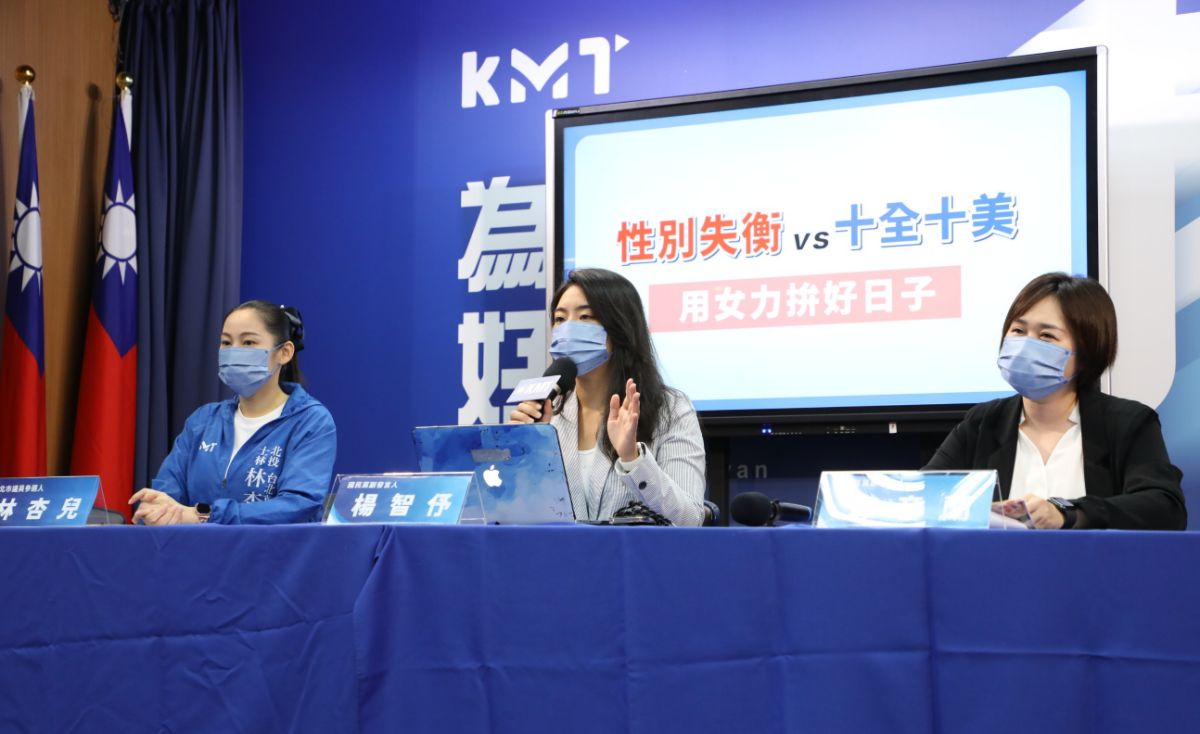 ▲國民黨批民進黨最性別歧視、最沙豬的政黨。（圖／文傳會提供）