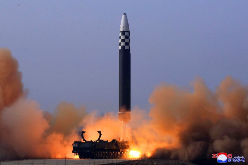 ▲南韓軍方表示，北韓25號早上朝東部海域發射不明導彈。資料照。（圖／美聯社／達志影像）
