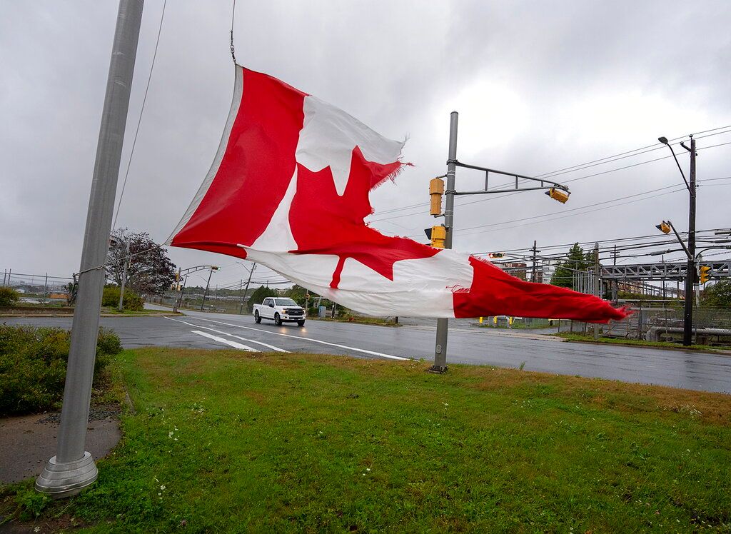 ▲熱帶風暴「菲奧娜」（Fiona）肆虐加拿大東部沿海，造成經濟損失。（圖／美聯社／達志影像）