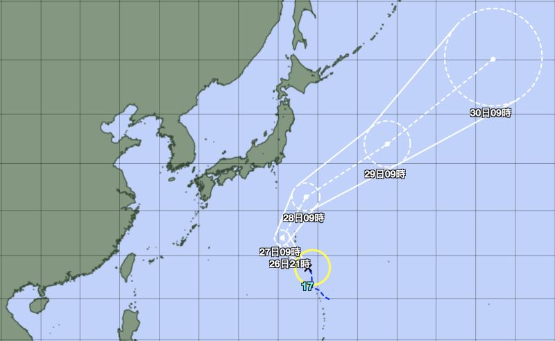「庫拉」颱風上午生成！預測路徑出爐　雙颱對台影響曝光
