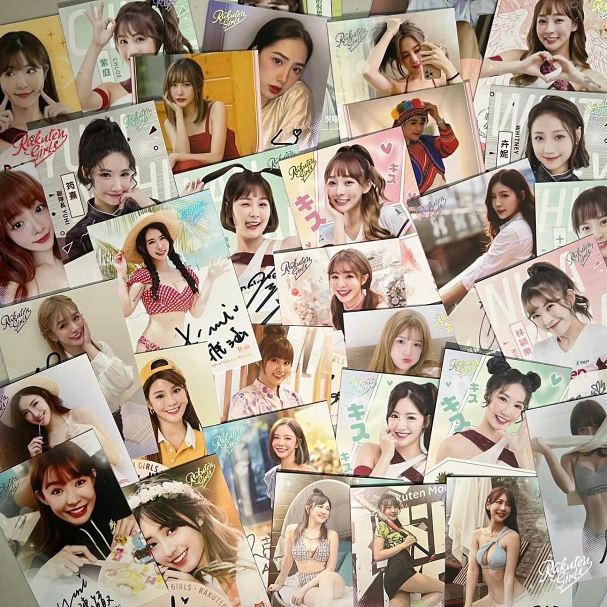 ▲ 樂天女孩球卡上市！髮香唇印卡最特殊。（圖／樂天提供）