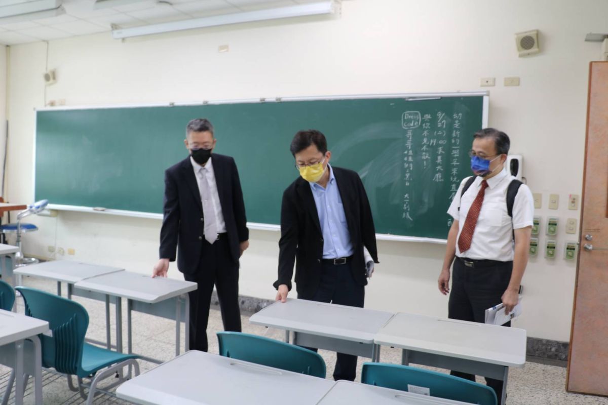 ▲立委張廖萬堅、教育部特殊教育司長吳林輝會勘台中教育大學，增設甄試考場(圖／張廖萬堅服務處提供2022.9.26)