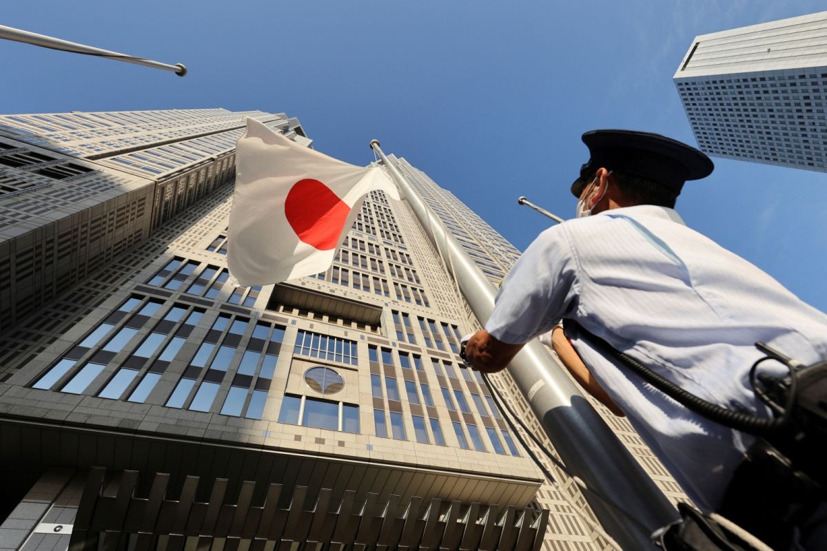 ▲日本政府今天下午將在東京日本武道館舉行前首相安倍晉三國葬。（圖／美聯社／達志影像）