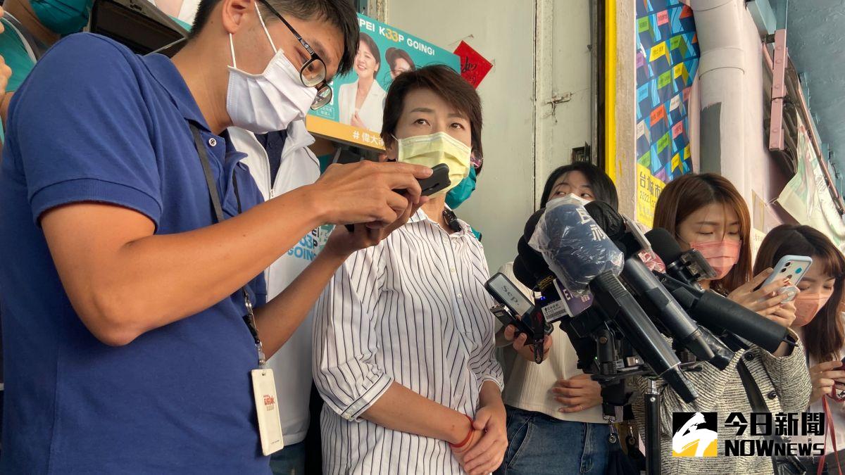 ▲台北市長參選人黃珊珊27日表示，周玉蔻烏龍爆料的行為，比謀財害命更嚴重。（圖／記者丁上程攝，2022.09.27）