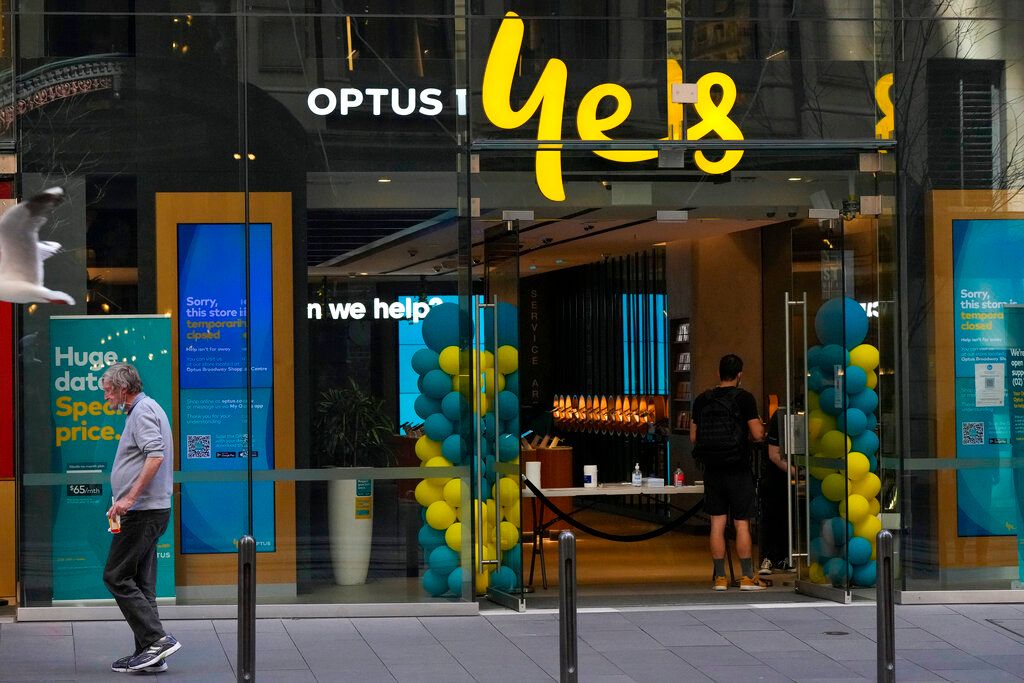 ▲澳洲澳星通訊公司（Optus）因遭大規模侵駭，今天再次受到政府指責。（圖／美聯社／達志影像）