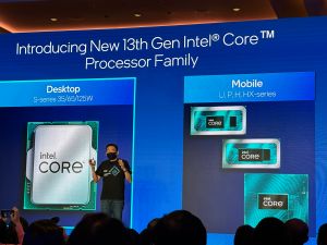 ▲英特爾,第13代Intel Core桌上型處理器。（圖／記者周淑萍攝）
