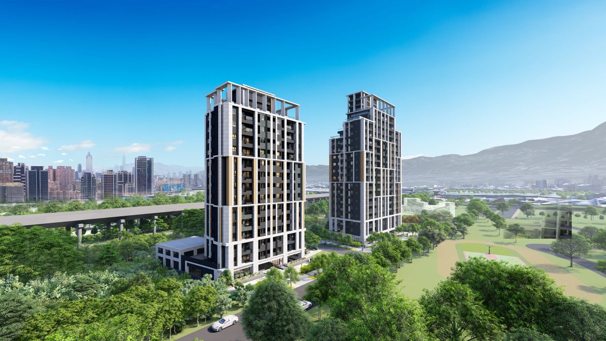 ▲位於二重疏洪道重劃區的「凱風快晴」，被面積約16座大安森林公園的新北大都會公園環抱，享受萬頃綠意及河川美景，遠眺觀音山嵐壯闊的自然場景。（圖／品牌提供）