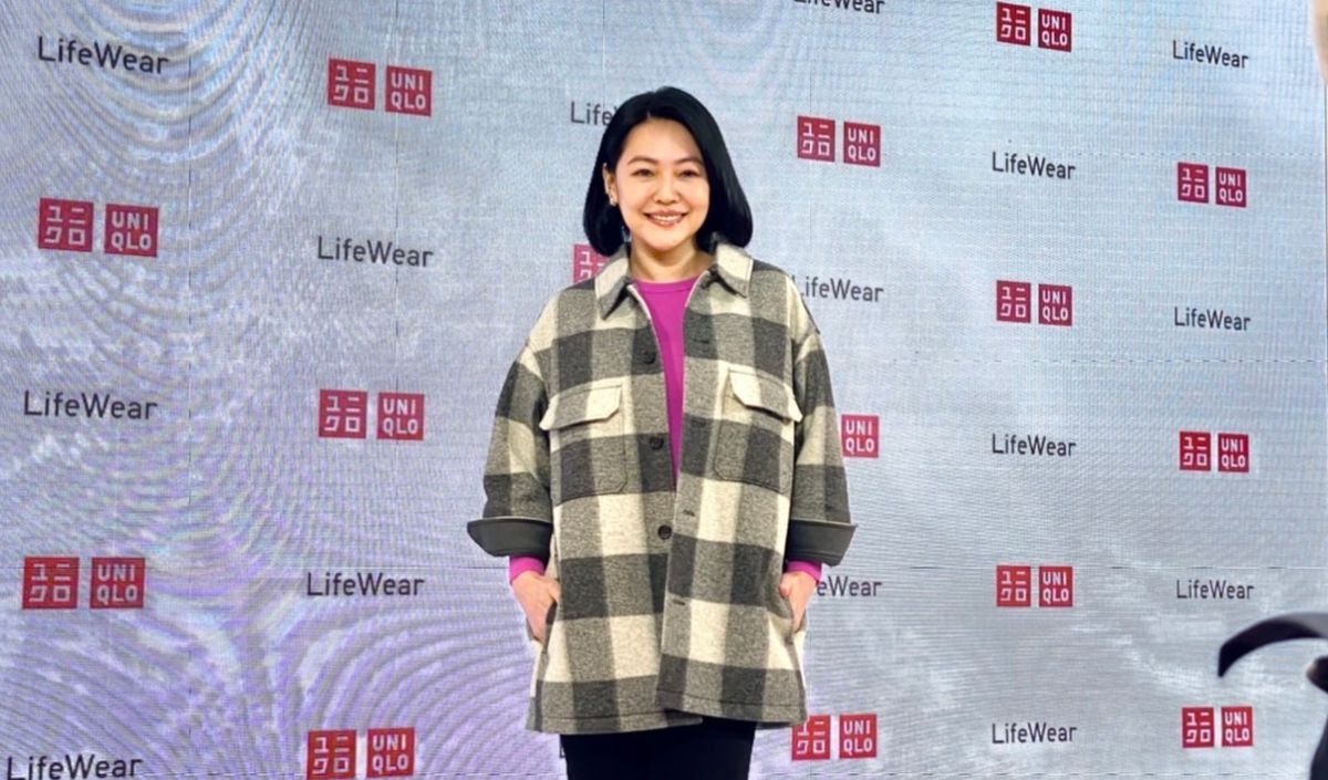▲小S擔任日本國民品牌UNIQLO全新Lifewear品牌大使，為品牌進駐台灣12週年慶生。現場受訪回應利菁日前表示「我懷疑小S的節目是我的」，笑稱「我覺得可能是因為助理想要巴結他所以說謊」。得知對方想要邀請姊夫具俊曄上新節目，還嗆聲「這是一定會擋的啊！如果姊夫要上節目怎麼可能會先上他的」，更還激動表示「為了你，我一定要拿到金鐘獎」。（圖／記者蕭涵云攝）