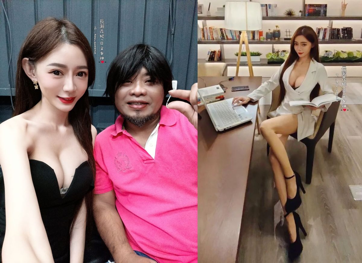 ▲長瀨昆妮白天是日文老師，晚上和巴大雄直播秒變「老濕機」。（圖／翻攝自長瀨昆妮IG）