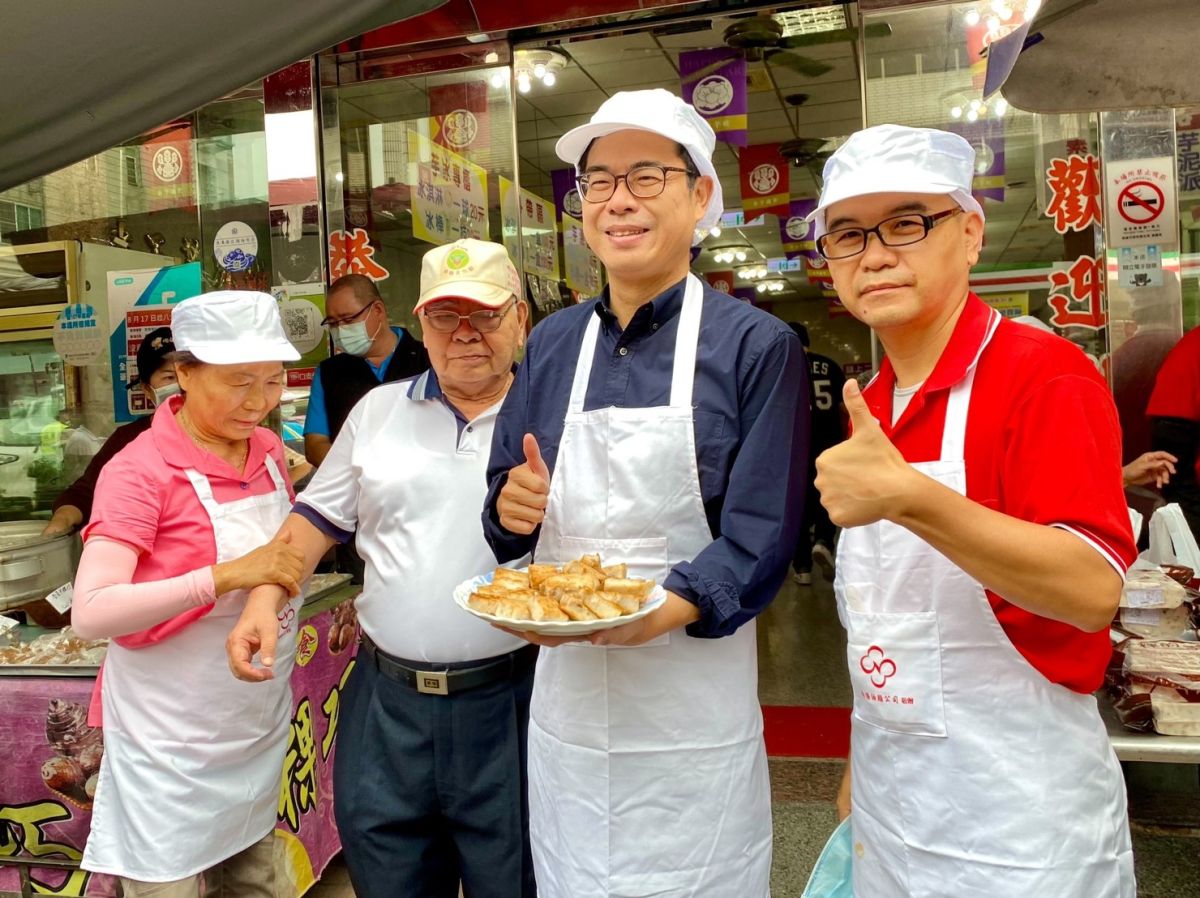 ▲大旗美地區農會站出來相挺，支持陳其邁連任。（圖／民進黨高雄市黨部提供）