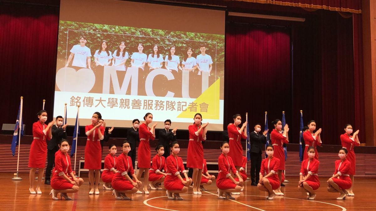▲銘傳大學今（29）日舉辦記者會，31位國慶禮賓人員亮相、展現才藝。（圖／記者李琦瑋攝，2022.09.29）