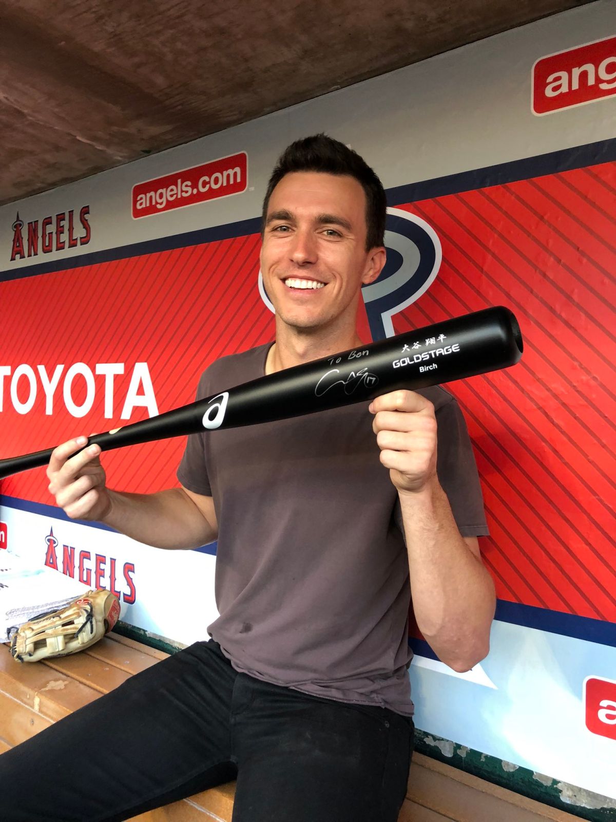 ▲大谷狂粉Verlander弟收到大谷的禮物(圖片取自推特)