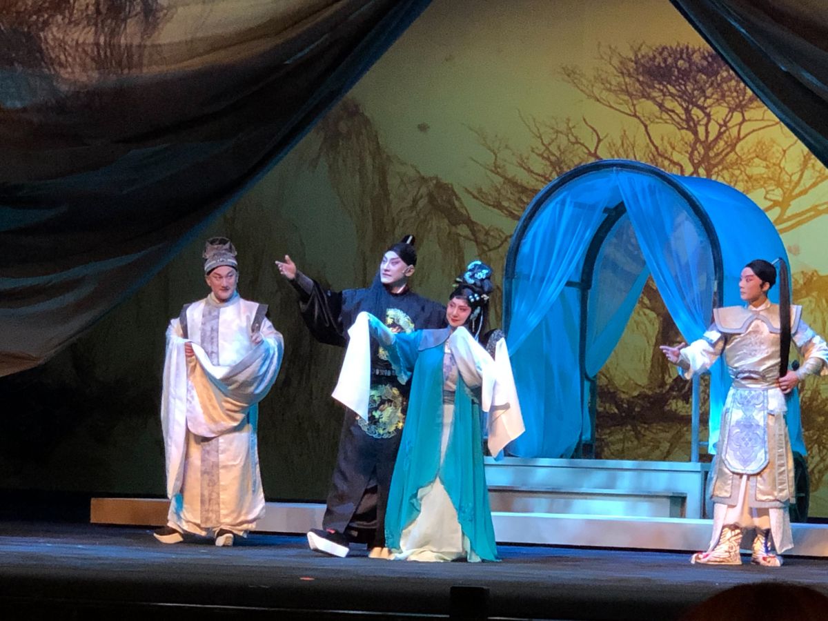 ▲國光劇團2022全新大戲《優伶天子》今（29）日在兩廳院舉行彩排記者會，將京劇結合科技影像。（圖／記者李琦瑋攝，2022.09.29）