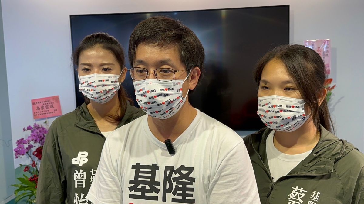 ▲蔡適應表示，葉匡時被列為基隆市不受歡迎的人物，不解謝國樑為何「資源回收拿來當寶」。（圖／蔡適應辦公室提供）