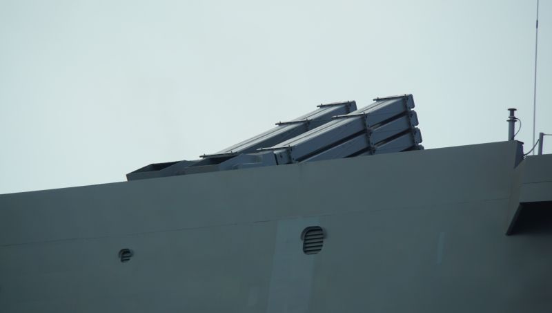 ▲玉山艦防空武器為海劍二防空飛彈。（圖／記者呂炯昌攝）