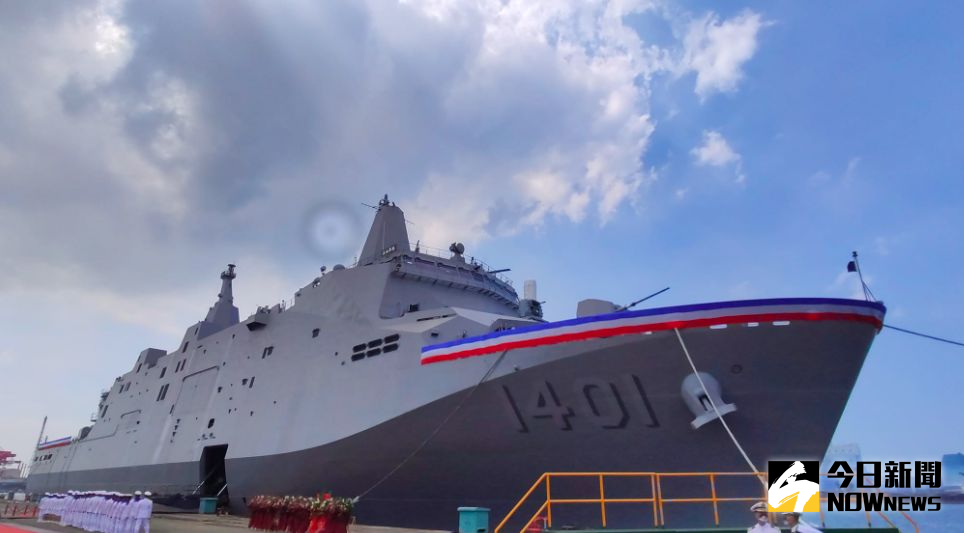 ▲海軍兩棲船塢登陸艦「玉山軍艦」。（圖／記者呂炯昌攝）