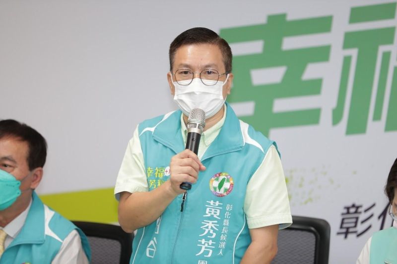 ▲魏明谷指出彰化縣領海高達2300平方公里，且海深不到50公尺，設置離岸風機成本是各縣市最低。（圖／黃秀芳競總提供，2022.09.30）